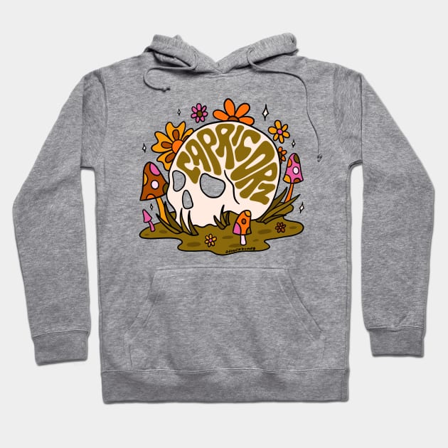 Capricorn Skull Hoodie by Doodle by Meg